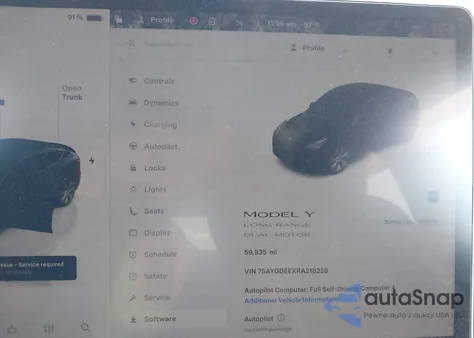 2024 Tesla Model Y Long Range Dual Motor All-Wheel Drive from USA, damaged, VIN 7SAYGDEEXRA218228